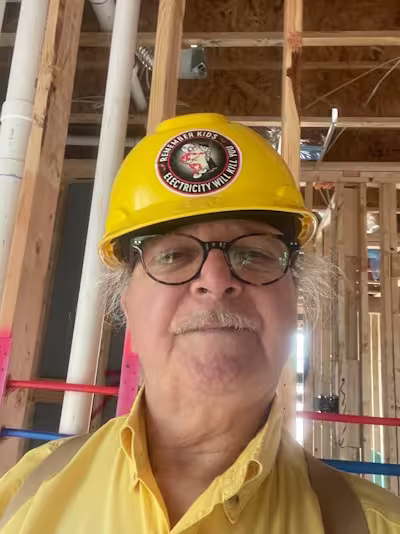 Inspector Bud doing pre-drywall inpsection